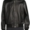 mens-black-bomber-faux-leather-slim-fit-jacket
