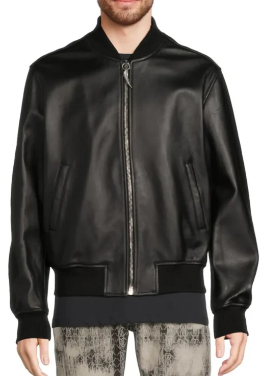 mens-black-bomber-faux-leather-slim-fit-jacket