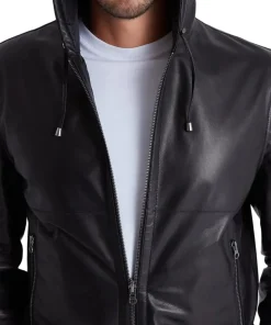 mens-black-faux-leather-motorcycle-bomber-jacket-with-hood