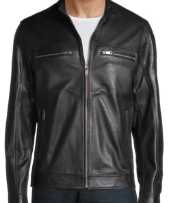 mens-black-zip-up-faux-leather-jacket