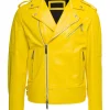mens-bright-yellow-faux-leather-biker-jacket