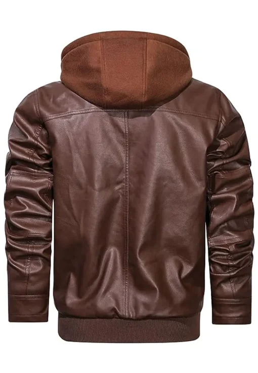 mens-brown-faux-leather-bomber-jacket-with-removable-hood