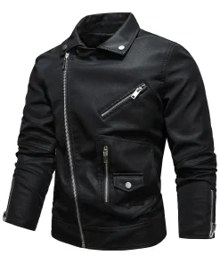 mens-classic-motorcycle-black-faux-leather-slim-fit-jacket