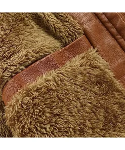 mens-fleece-lined-brown-faux-leather-bomber-jacket