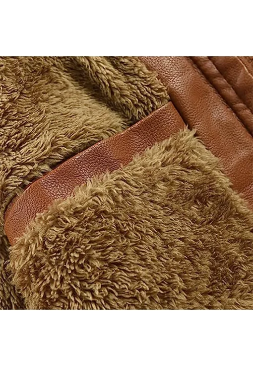 mens-fleece-lined-brown-faux-leather-bomber-jacket