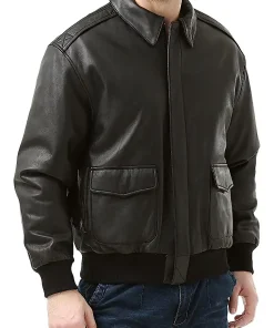mens-flight-brown-faux-leather-bomber-jacket