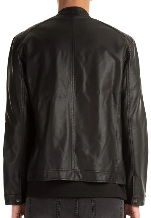 mens-iconic-faux-leather-black-biker-jacket