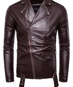 mens-retro-brown-faux-leather-biker-jacket