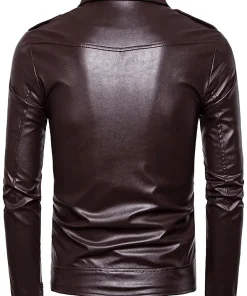 mens-retro-brown-faux-leather-biker-jacket