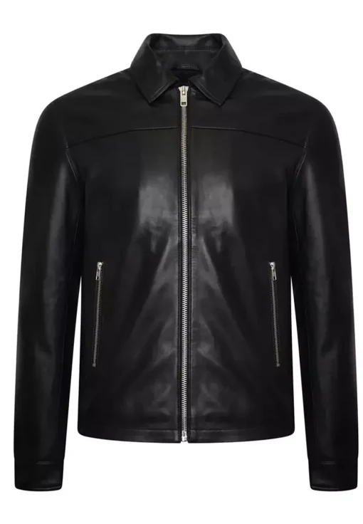 mens-shirt-collar-black-faux-leather-biker-jacket