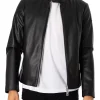 mens-snap-button-collar-black-faux-leather-jacket