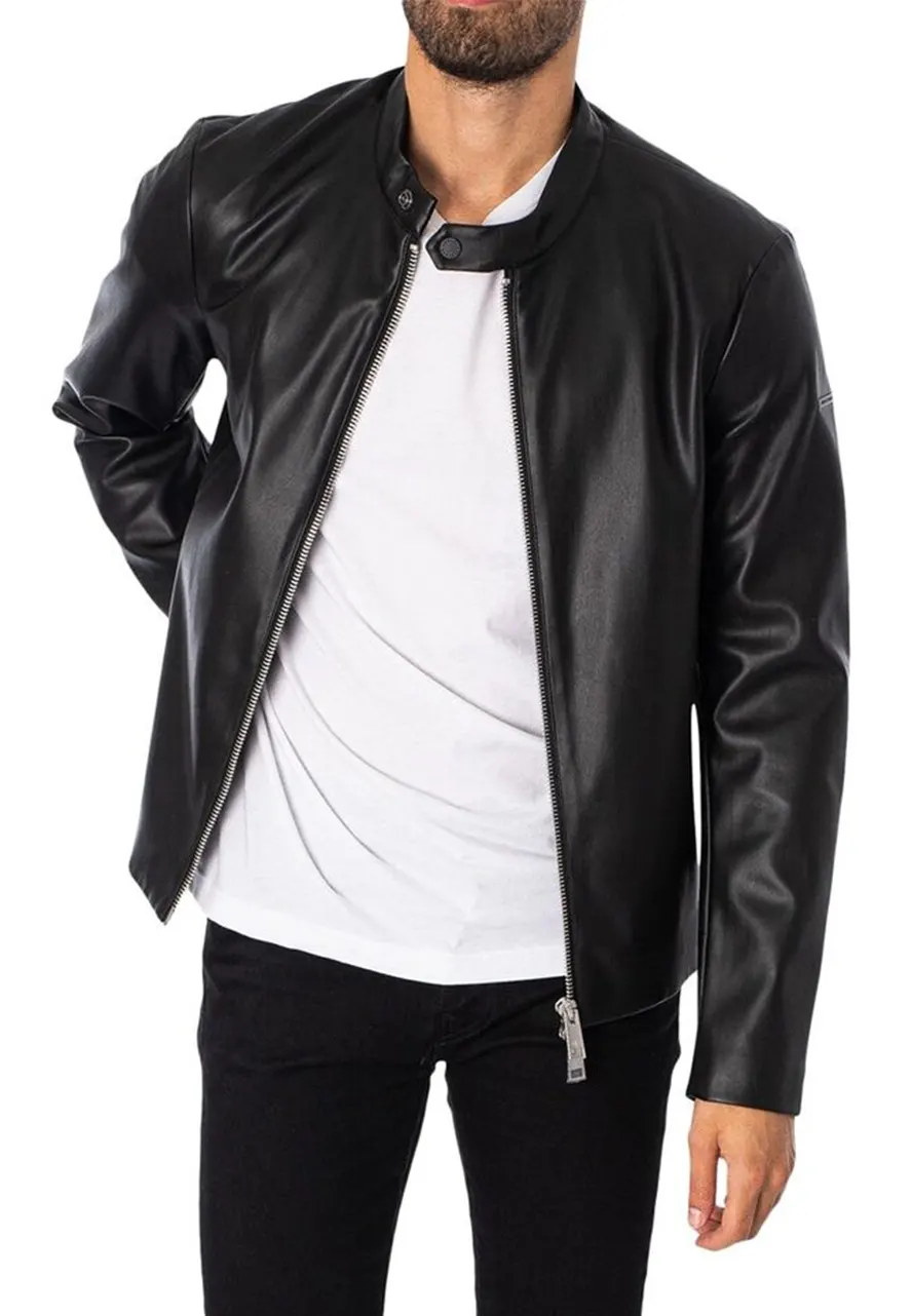 mens-snap-button-collar-black-faux-leather-jacket-2 mens-snap-button-collar-black-faux-leather-jacket
