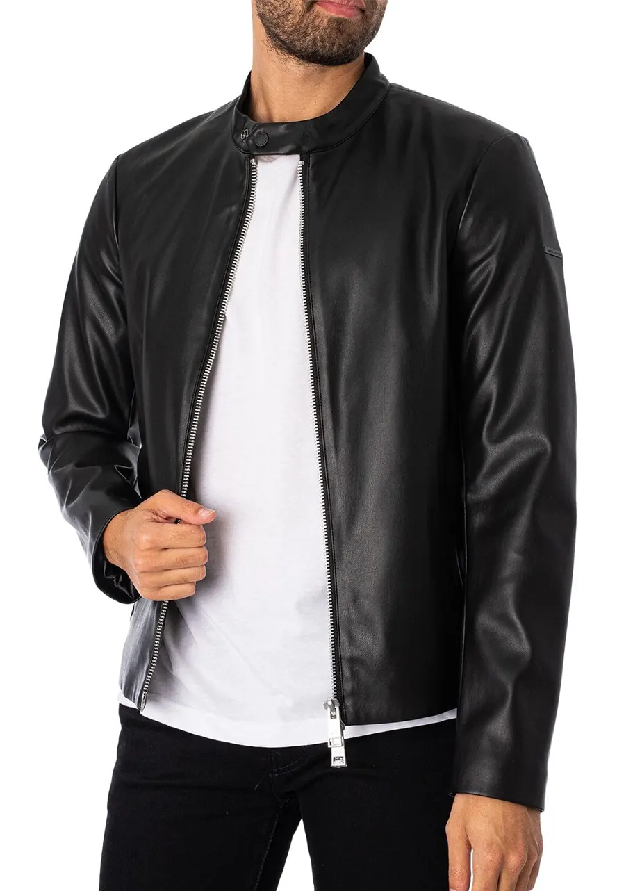 mens-snap-button-collar-black-faux-leather-jacket-3 mens-snap-button-collar-black-faux-leather-jacket