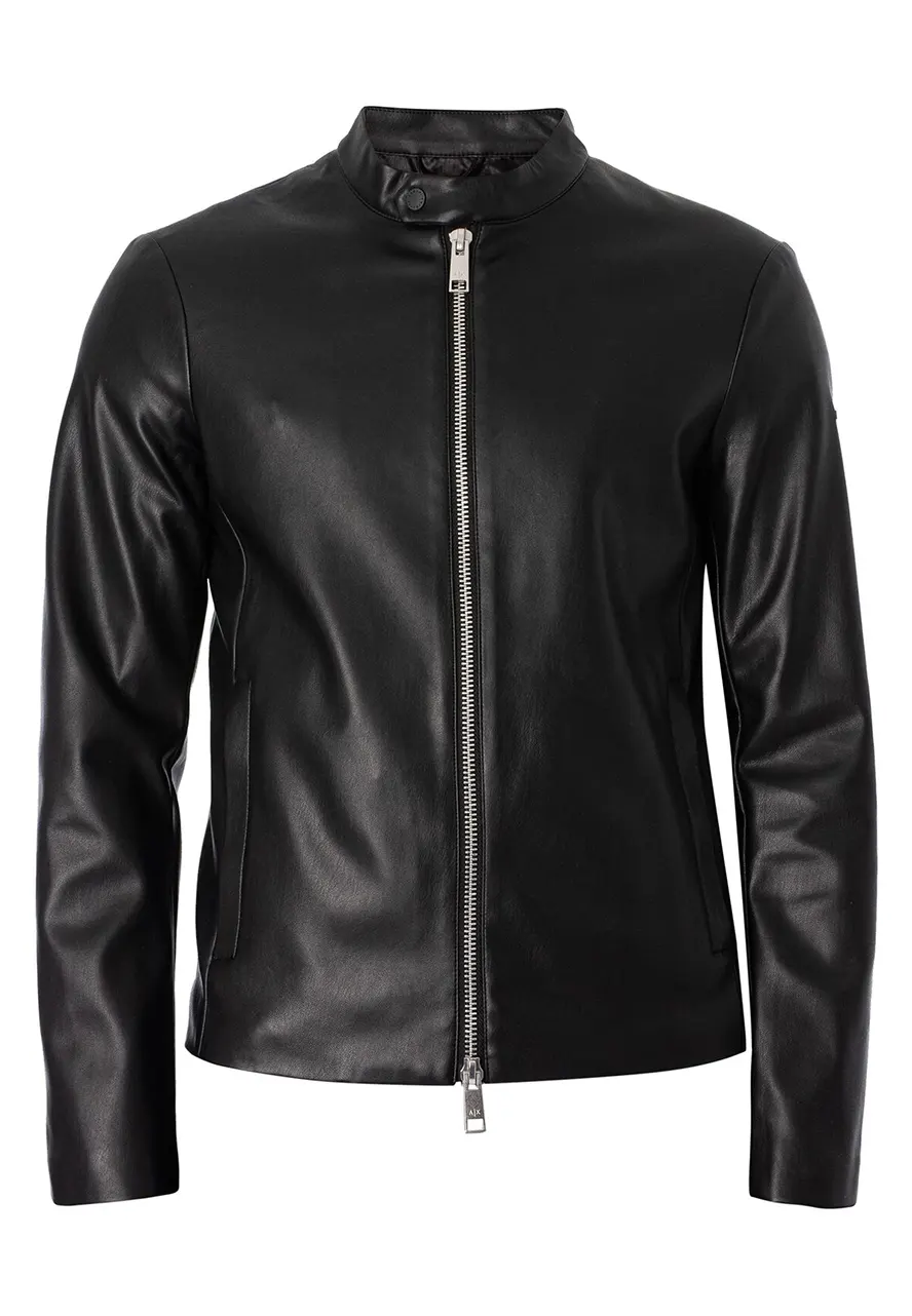 mens-snap-button-collar-black-faux-leather-jacket-7 mens-snap-button-collar-black-faux-leather-jacket