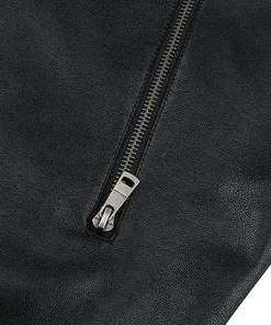 mens-stand-collar-casual-black-faux-leather-jacket