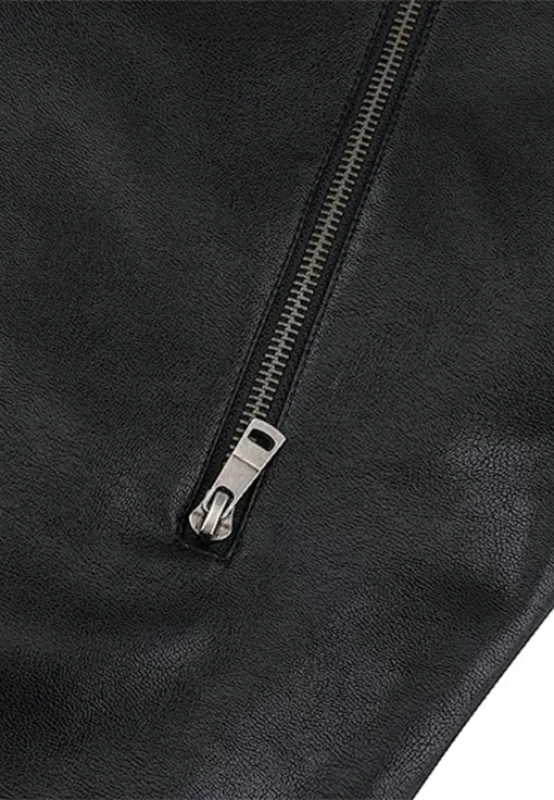 mens-stand-collar-casual-black-faux-leather-jacket