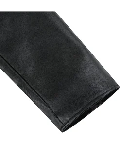 mens-stand-collar-casual-black-faux-leather-jacket