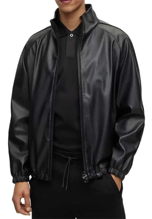 mens-stand-collar-faux-leather-black-bomber-jacket