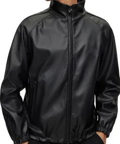 mens-stand-collar-faux-leather-black-bomber-jacket