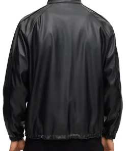 mens-stand-collar-faux-leather-black-bomber-jacket