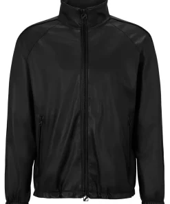 mens-stand-collar-faux-leather-black-bomber-jacket