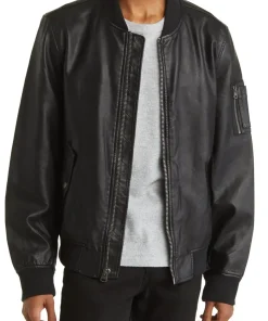 mens-varsity-black-faux-leather-bomber-jacket