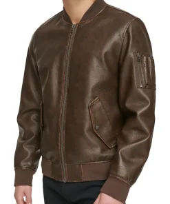 mens-varsity-brown-faux-leather-bomber-jacket
