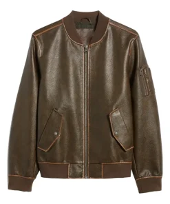 mens-varsity-brown-faux-leather-bomber-jacket