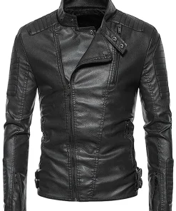 mens-vintage-asymmetric-zip-black-faux-leather-jacket