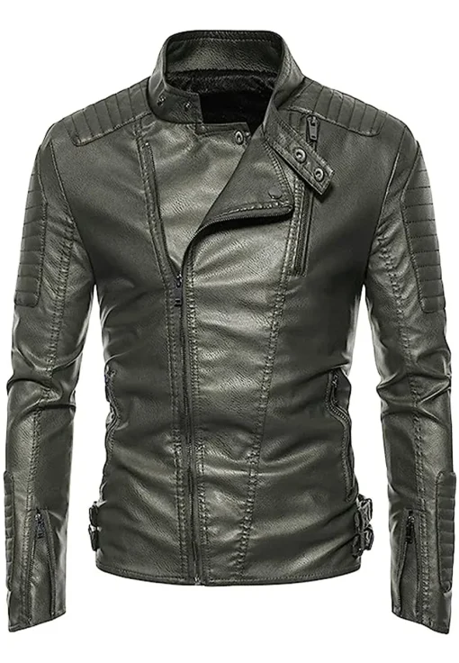 mens-vintage-asymmetric-zip-green-faux-leather-jacket