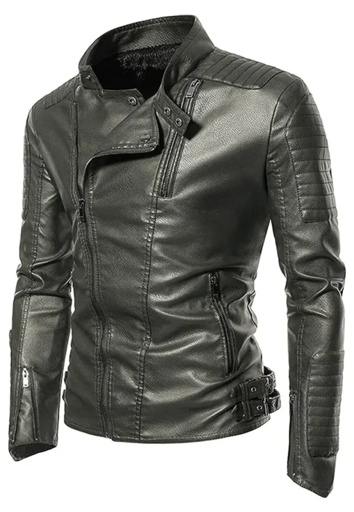 mens-vintage-asymmetric-zip-green-faux-leather-jacket