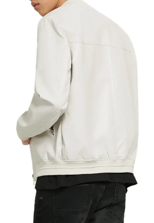 mens-white-bomber-faux-leather-jacket