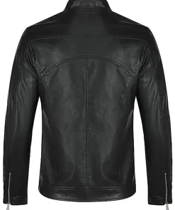 mens-zip-up-black-faux-leather-jacket