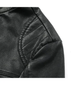 mens-zip-up-black-faux-leather-jacket