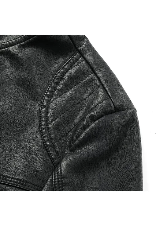 mens-zip-up-black-faux-leather-jacket