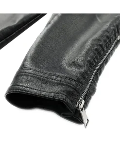 mens-zip-up-black-faux-leather-jacket