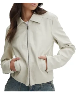 womens-beige-faux-leather-fitted-long-sleeve-jacket
