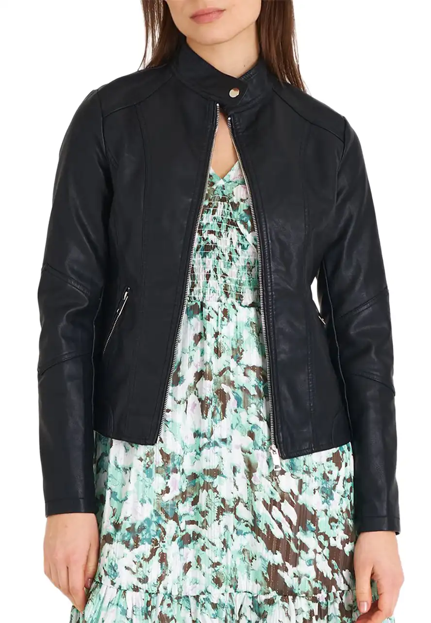 womens-black-faux-leather-basic-biker-jacket-2 womens-black-faux-leather-basic-biker-jacket