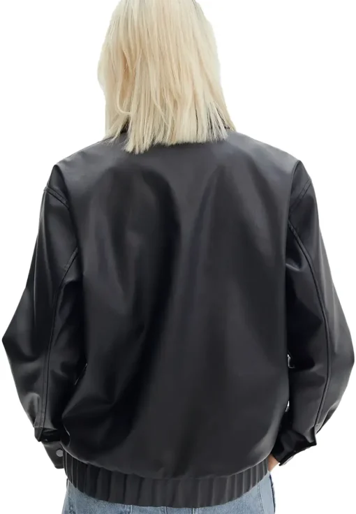 womens-black-faux-leather-drop-shoulder-oversized-jacket