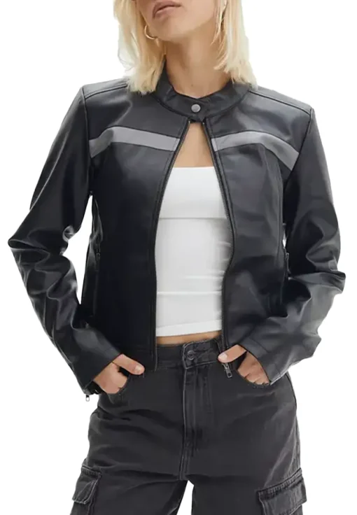 womens-black-faux-leather-long-sleeve-biker-jacket