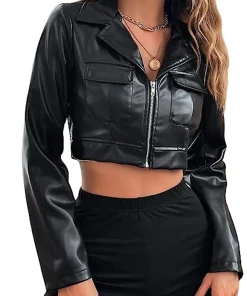 womens-black-faux-leather-motorcycle-crop-jacket