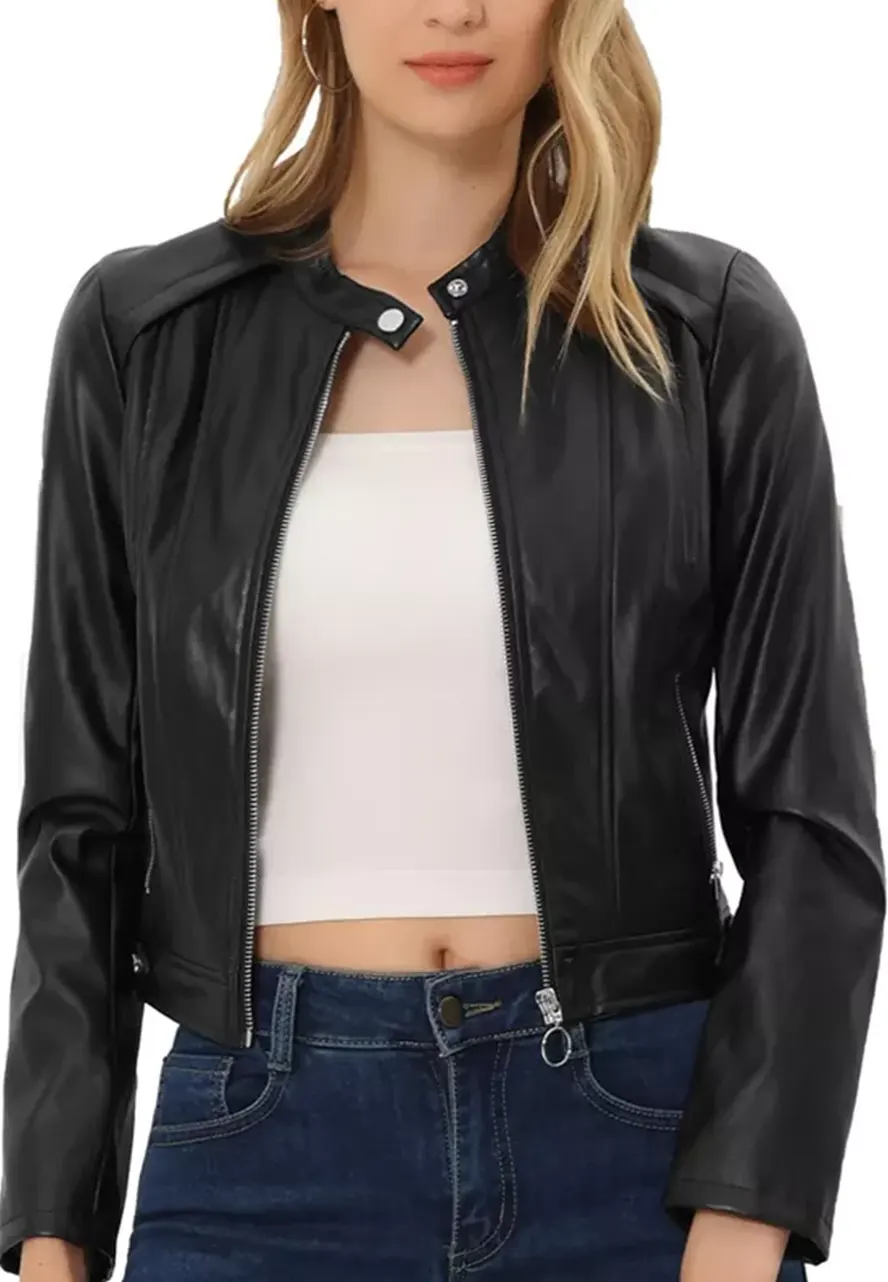 womens-black-faux-leather-short-biker-jacket-1 womens-black-faux-leather-short-biker-jacket