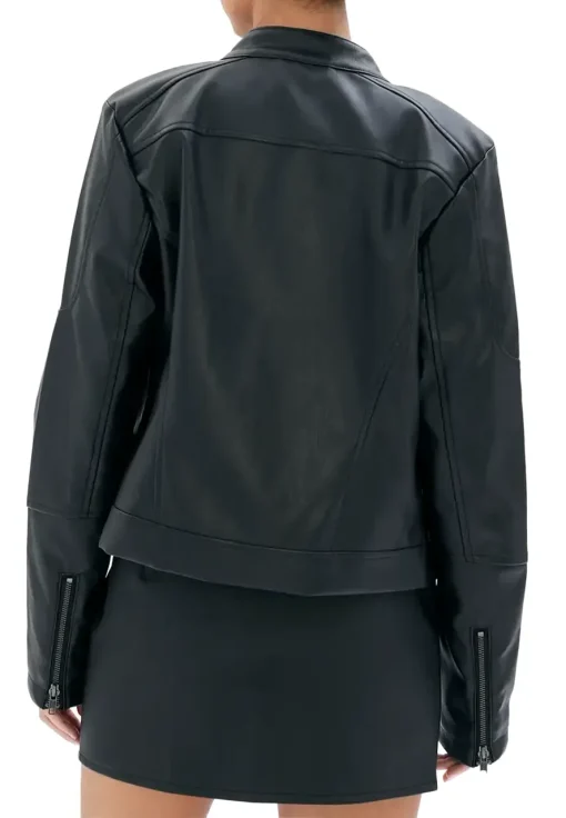 womens-black-faux-leather-snap-collar-jacket