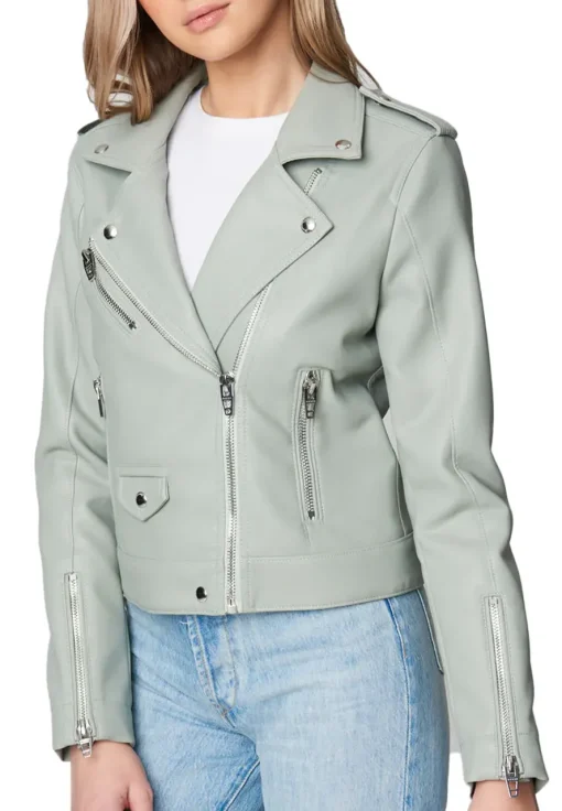 womens-brando-green-faux-leather-biker-jacket