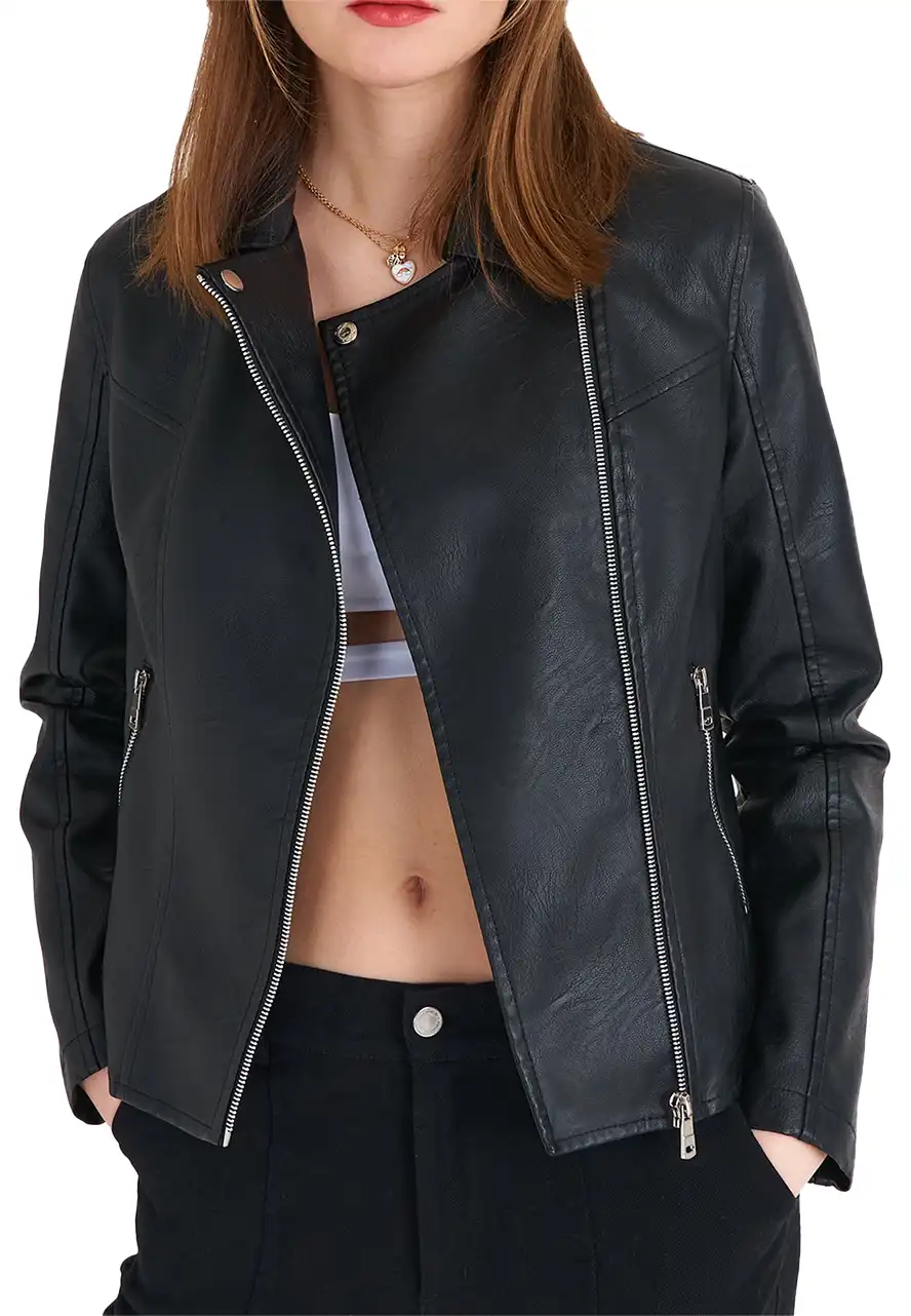 womens-casual-black-faux-leather-biker-jacket-1 womens-casual-black-faux-leather-biker-jacket