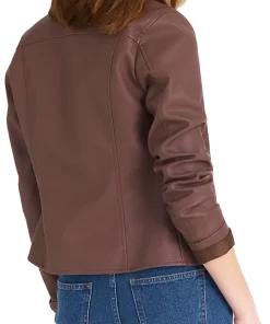 womens-casual-brown-faux-leather-biker-jacket
