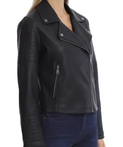 womens-classic-black-faux-leather-biker-jacket