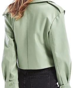 womens-green-faux-leather-biker-jacket