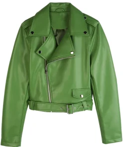 womens-green-faux-leather-biker-jacket-with-belt