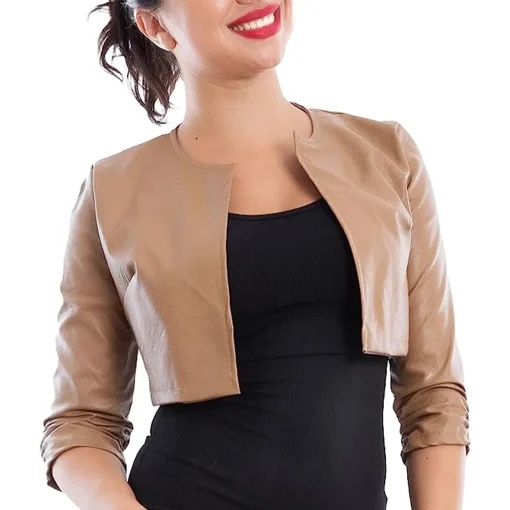 womens-open-front-camel-faux-leather-cropped-jacket